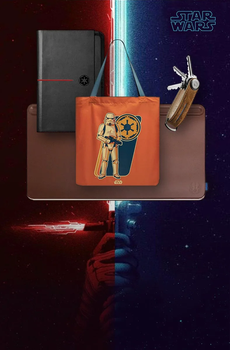 Express your side of the Force every day. Discover official Star Wars&trade; products made for real fans.